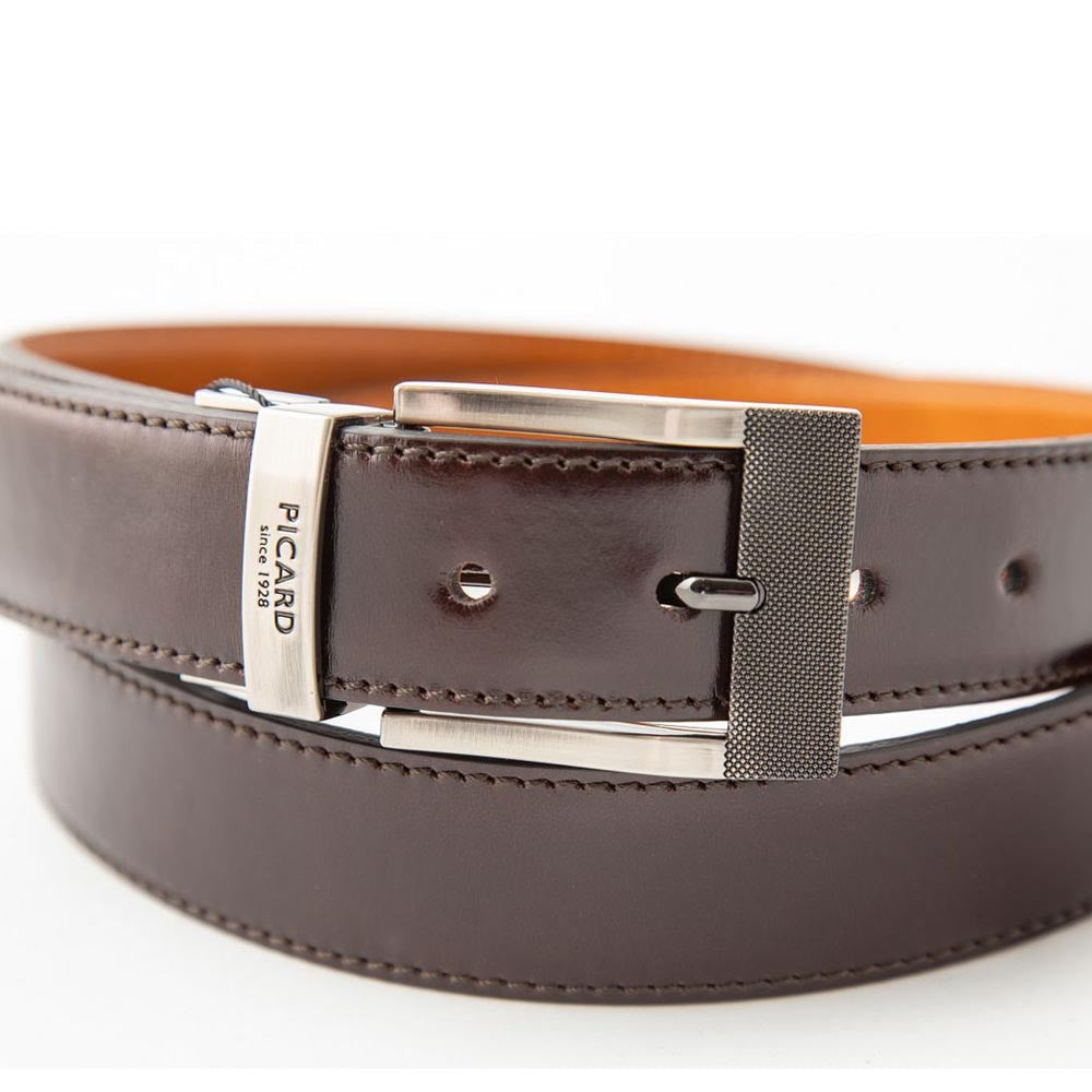 Picard Reversible Belt Genuine Leather - 5279 - Chocolate and Cognac