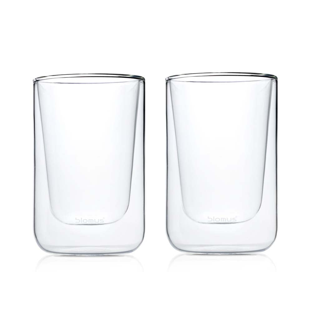 Blomus Set 2 Insulated Cappuccino Or Tea Glasses Nero