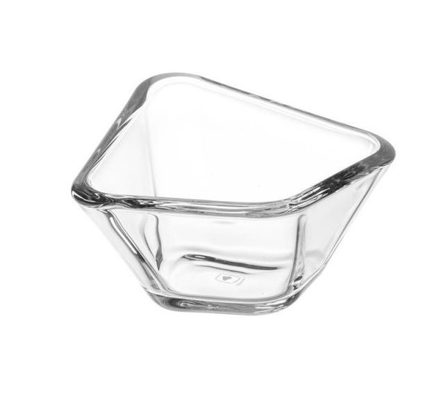 Leonardo Bowl Clear Glass Decorative PANAREA 13 cm