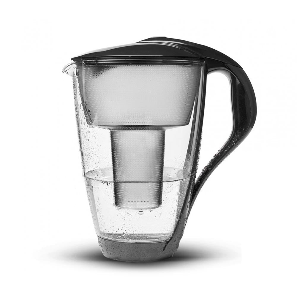 PearlCo Glass Water Filter Jug - Anthracite