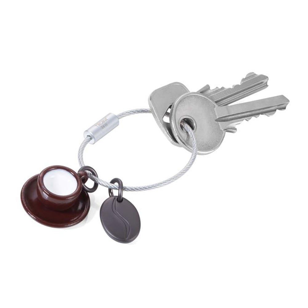 Demo - TROIKA Keyring with 2 Charms COFFEE 2 GO