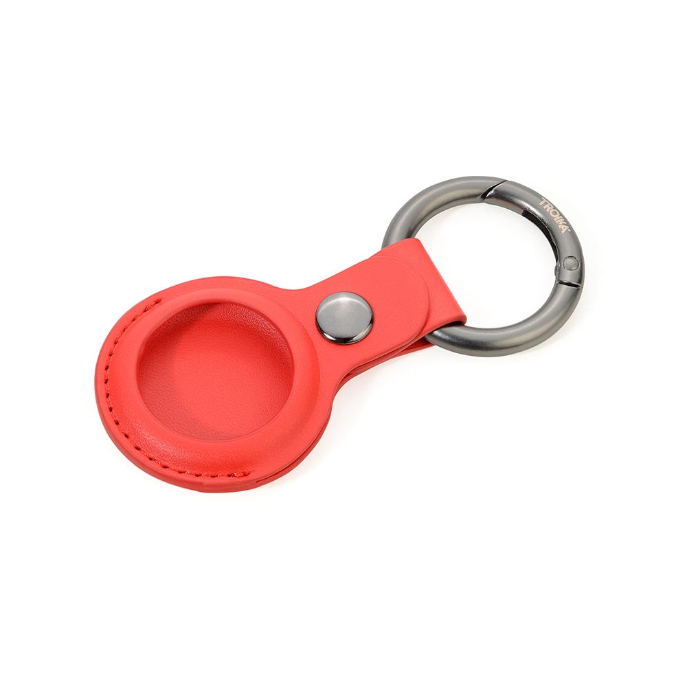 TROIKA Apple AirTag Cover and Keyring - Red