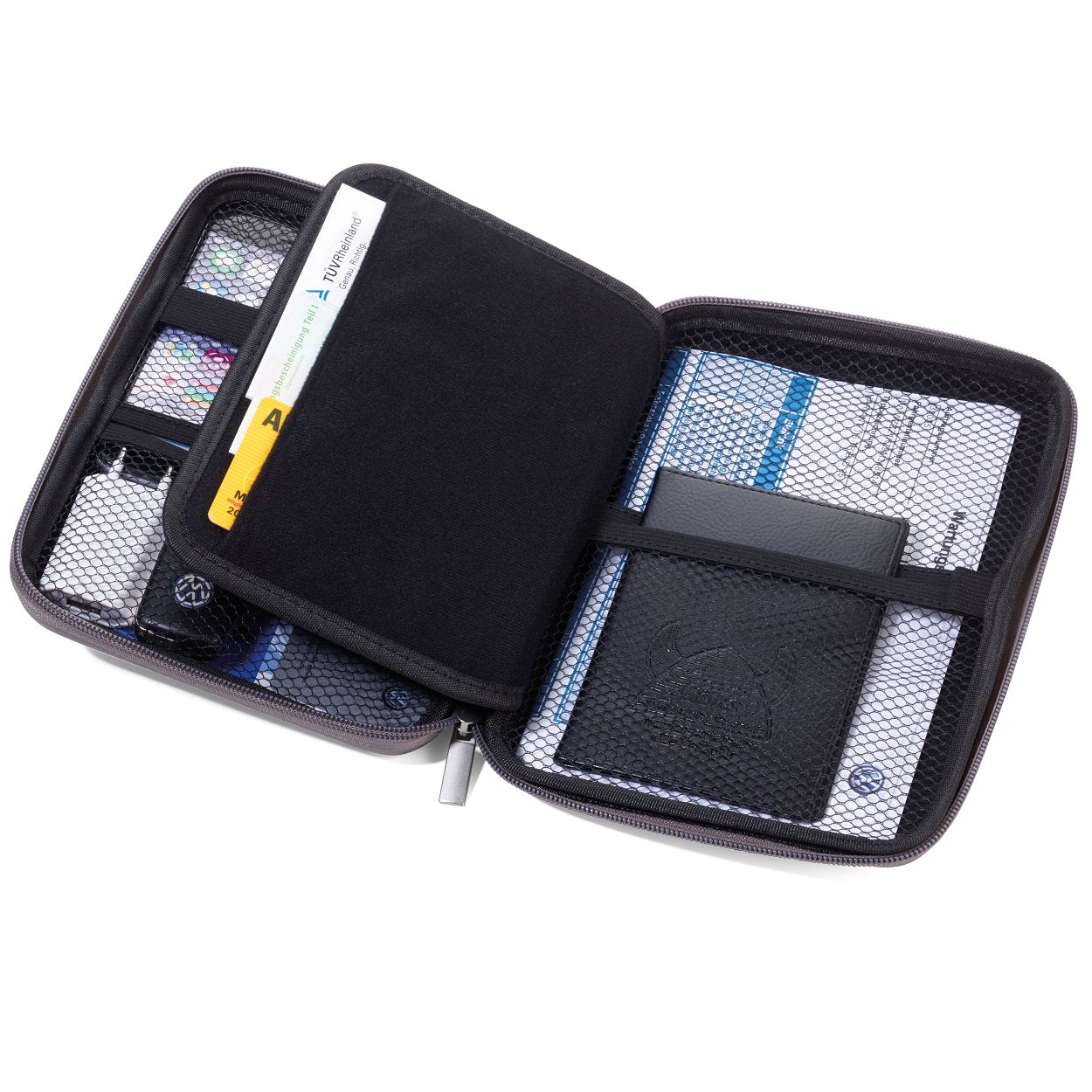 Demo - TROIKA Organiser Case for Car Documents and Supplies VW TRAVEL CASE