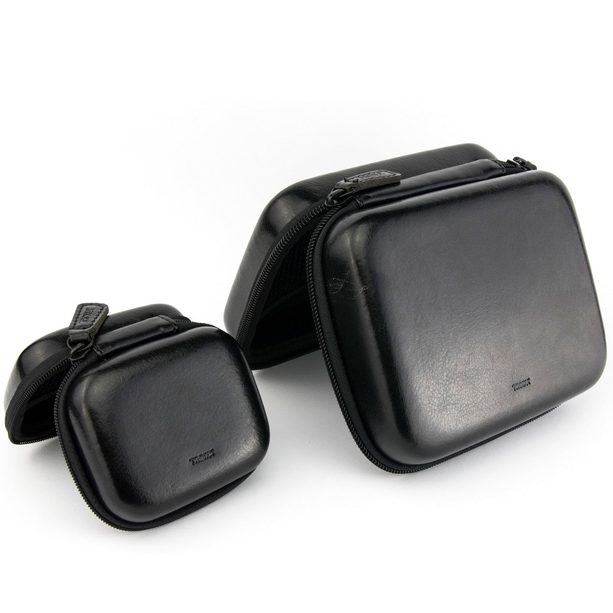 Demo - TROIKA Protective Organiser Cases with Zip ONPACK Black-Set of 2