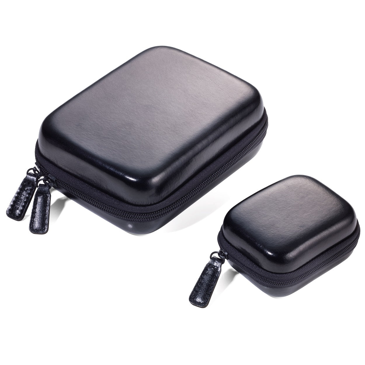 Demo - TROIKA Protective Organiser Cases with Zip ONPACK Black-Set of 2