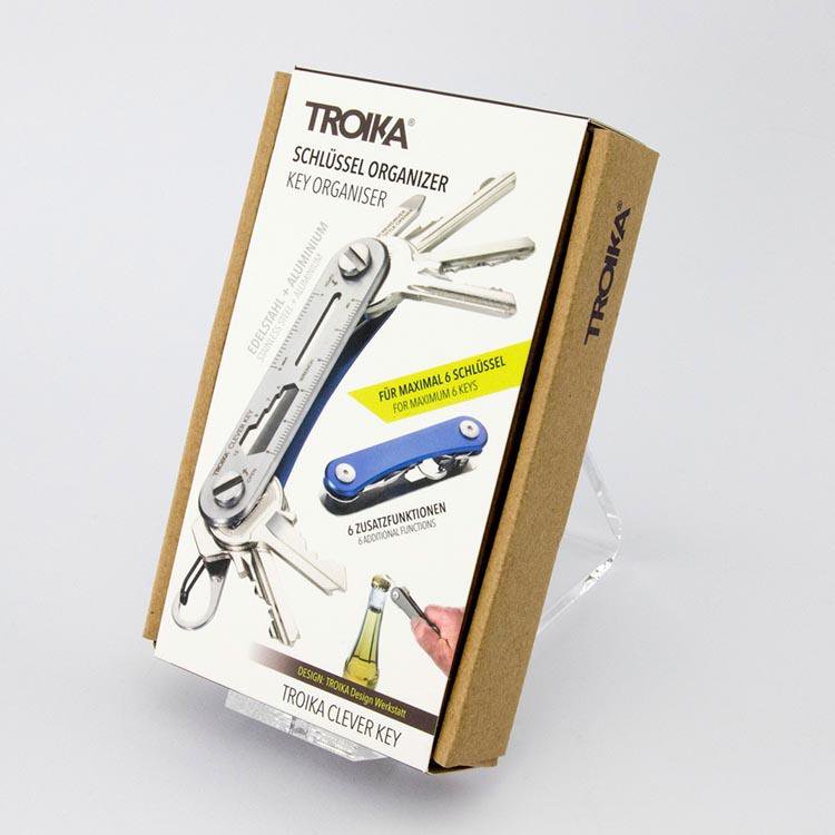 TROIKA Keyring and Mini Tool TROIKA CLEVER KEY Blue