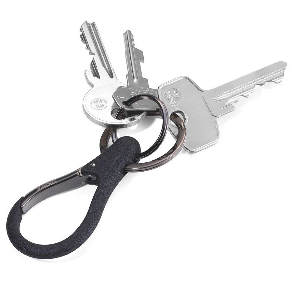 TROIKA Keyring 3X KEY - 2 Rings on a Snap Hook