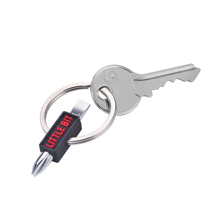 TROIKA Keyring with Phillips and Flat-Head Screwdriver LITTLE BIT