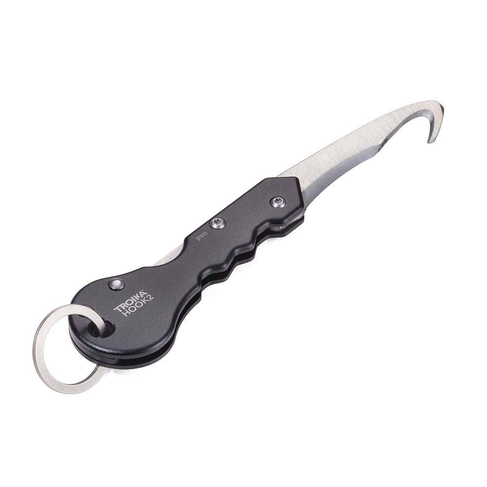 Troika Parcel Cutter with Small Keyring Hook 2 - Black