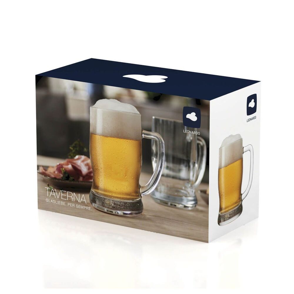 Leonardo Stein Beer Mug Taverna 330ml - Set of 2