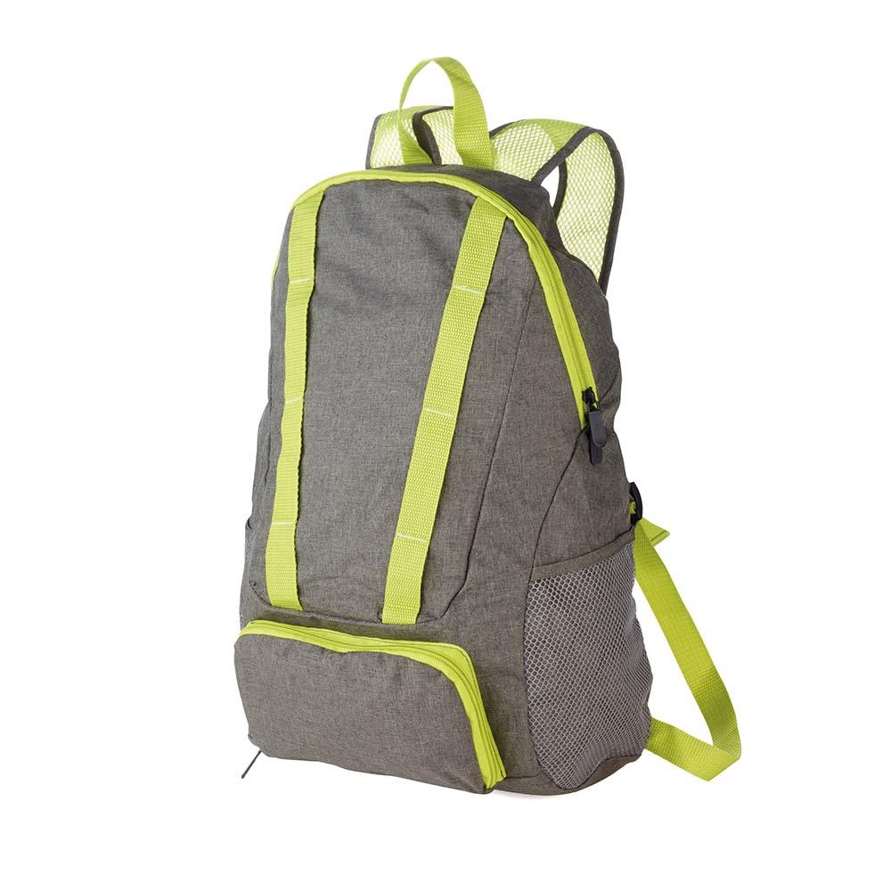 TROIKA Backpack Foldable BAGPACK 12 Litre - Neon Green/Grey