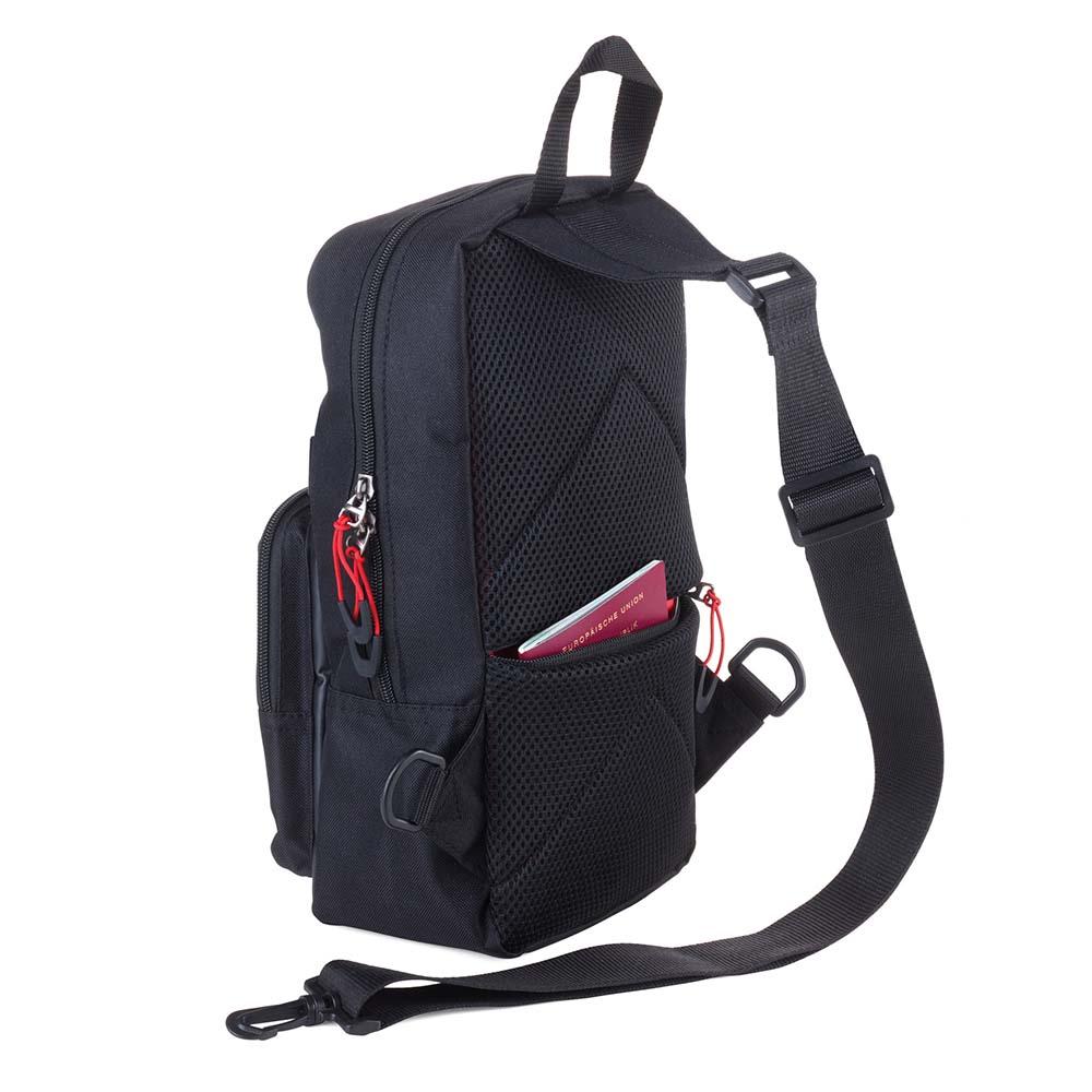 TROIKA Backpack Bag Crossbody CROSS BAG - Black/Red